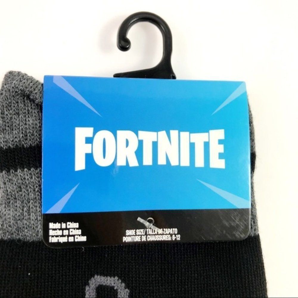 New Mens Epic Games Fortnite Crew Socks Size 6-12